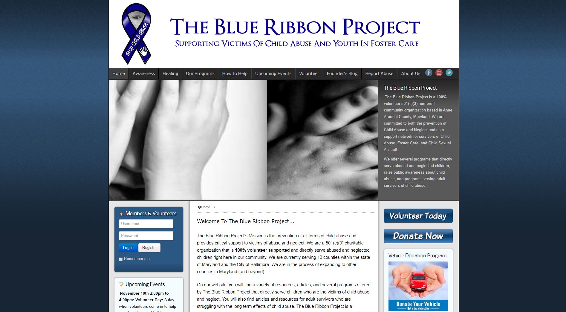The Blue Ribbon Project Website