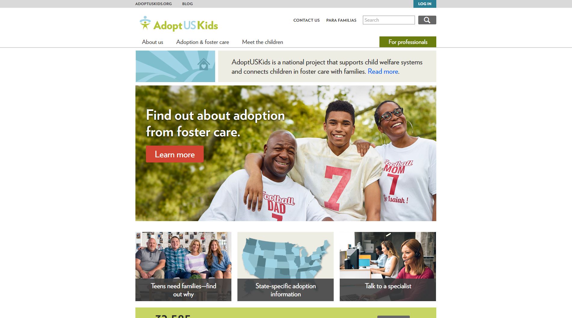 Adopt Us Kids Website