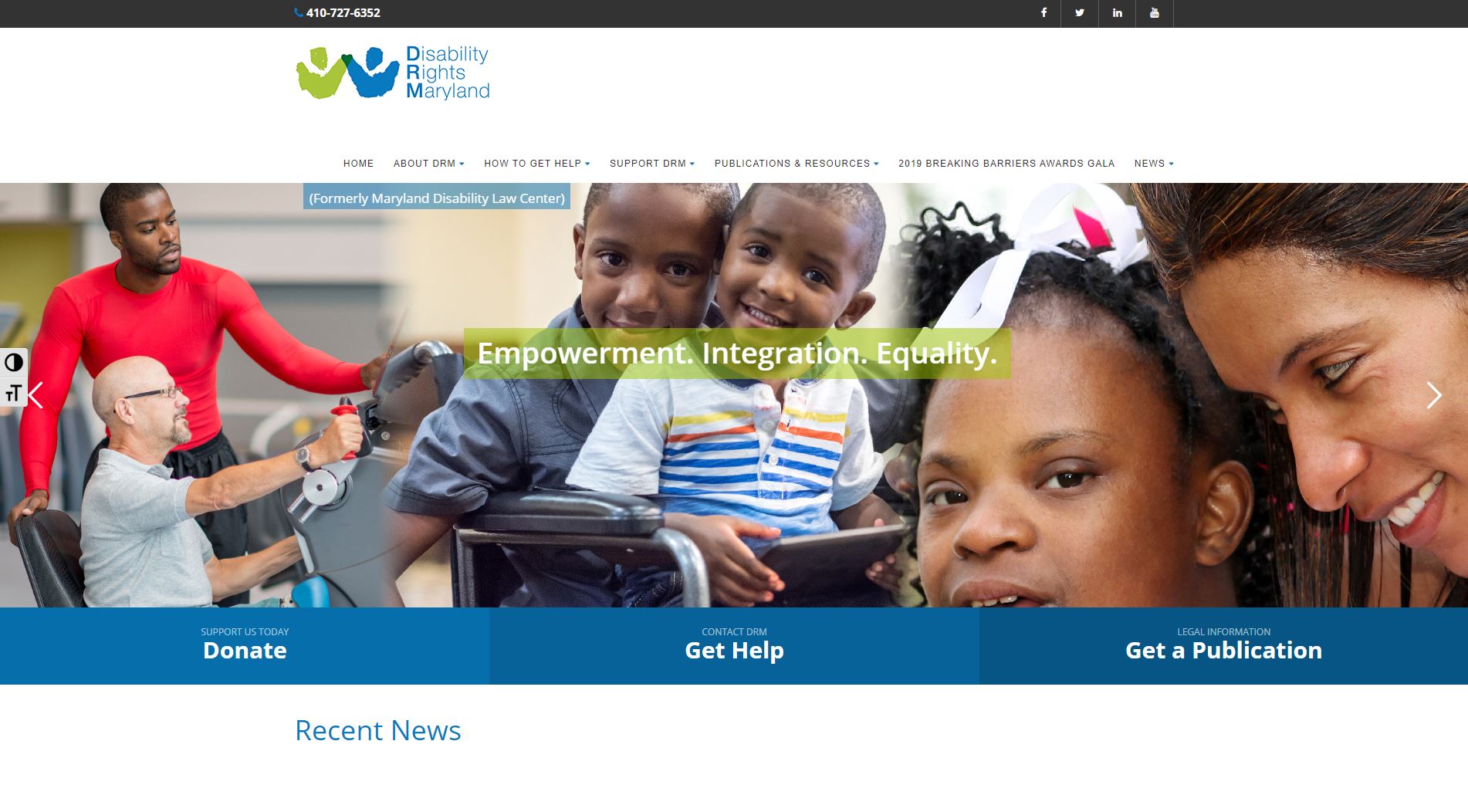Disability Rights Maryland Website