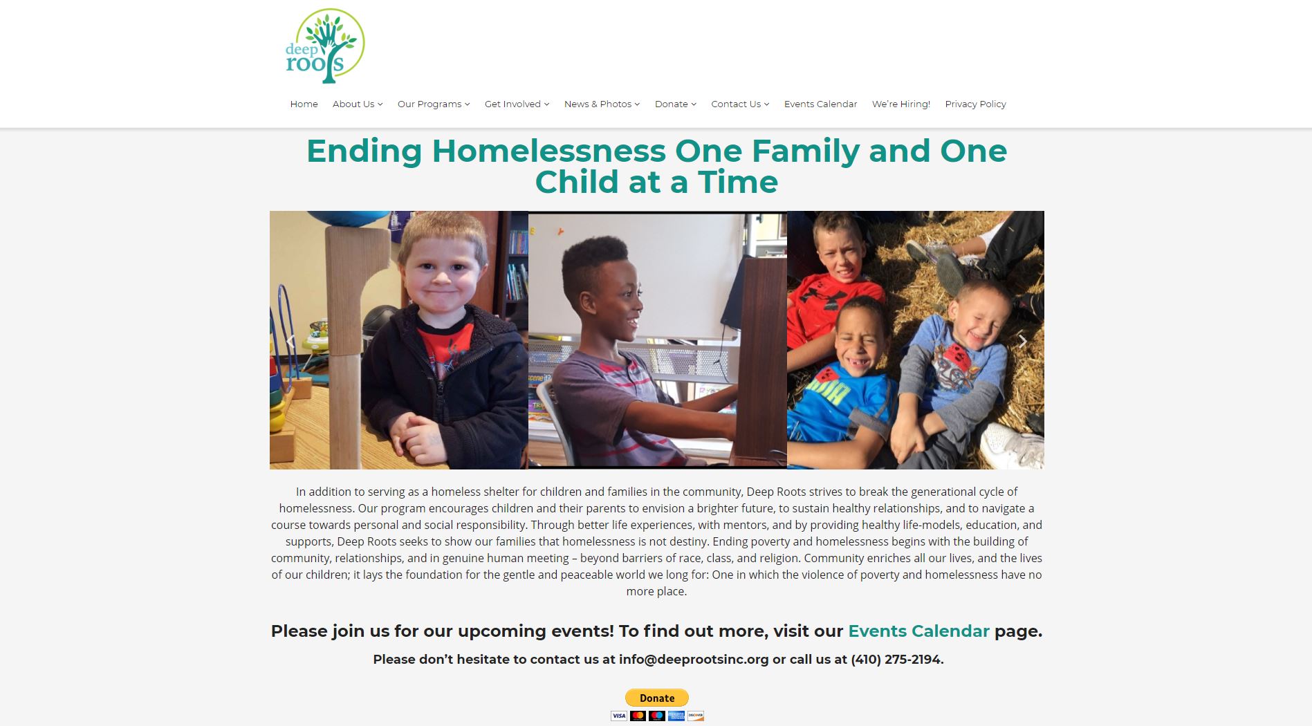 Deep Roots Website