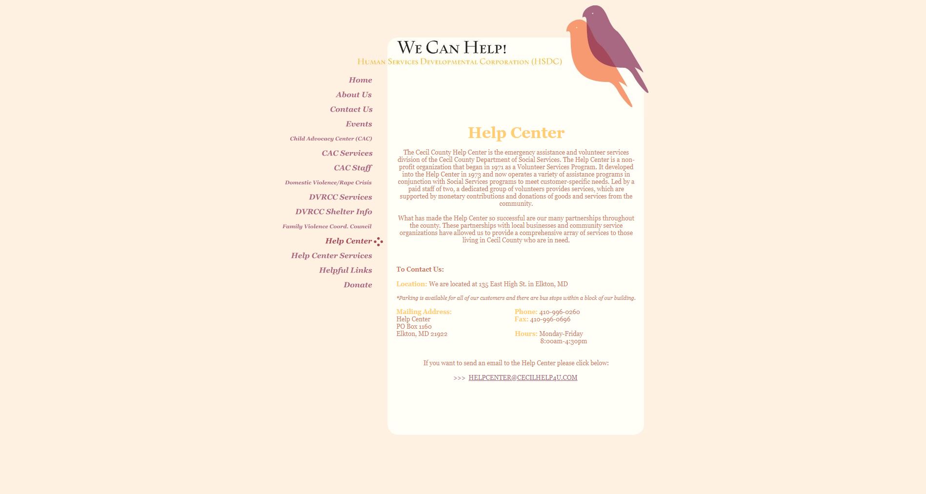 Human Services Developmental Corporation Website