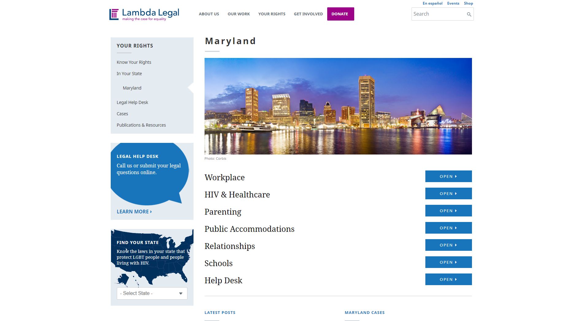 Lambda Legal Website