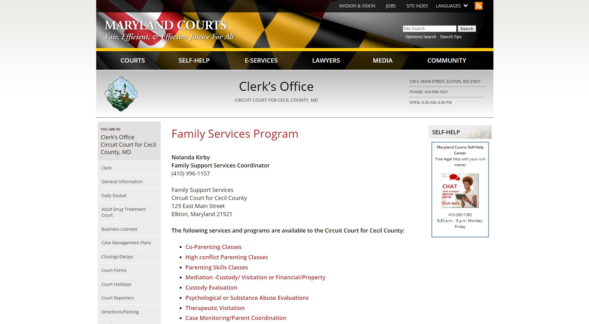 Maryland Courts Website