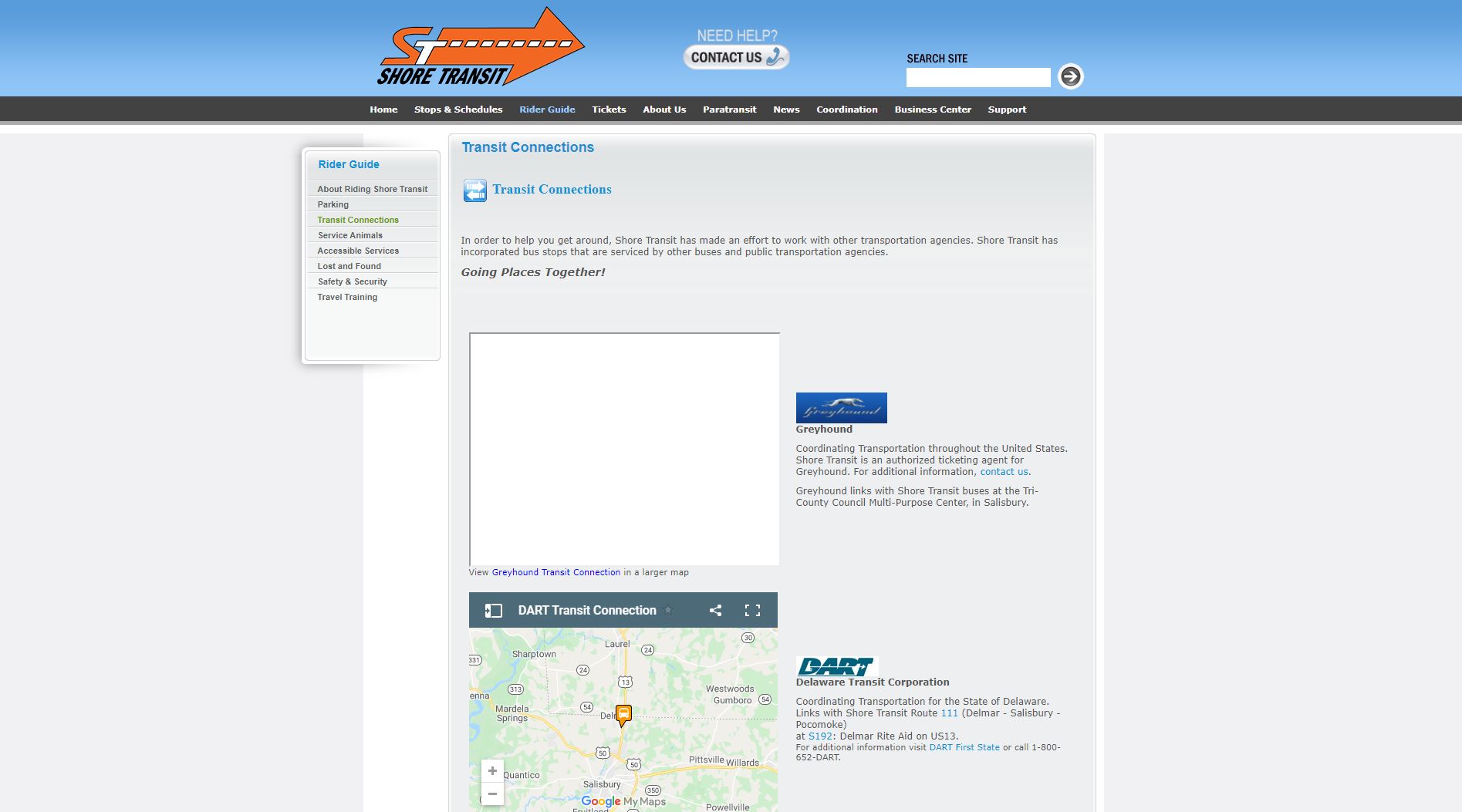 Shore Transit Website