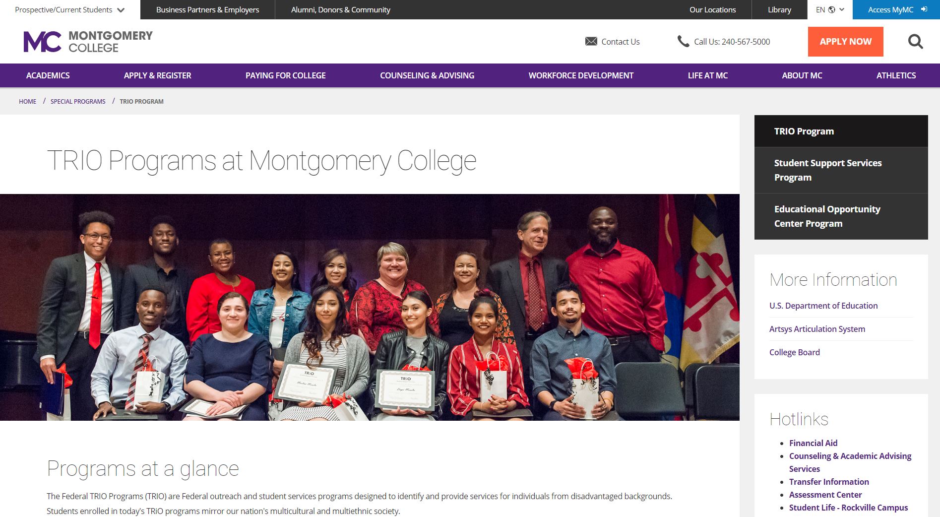 TRIO at montgomery College