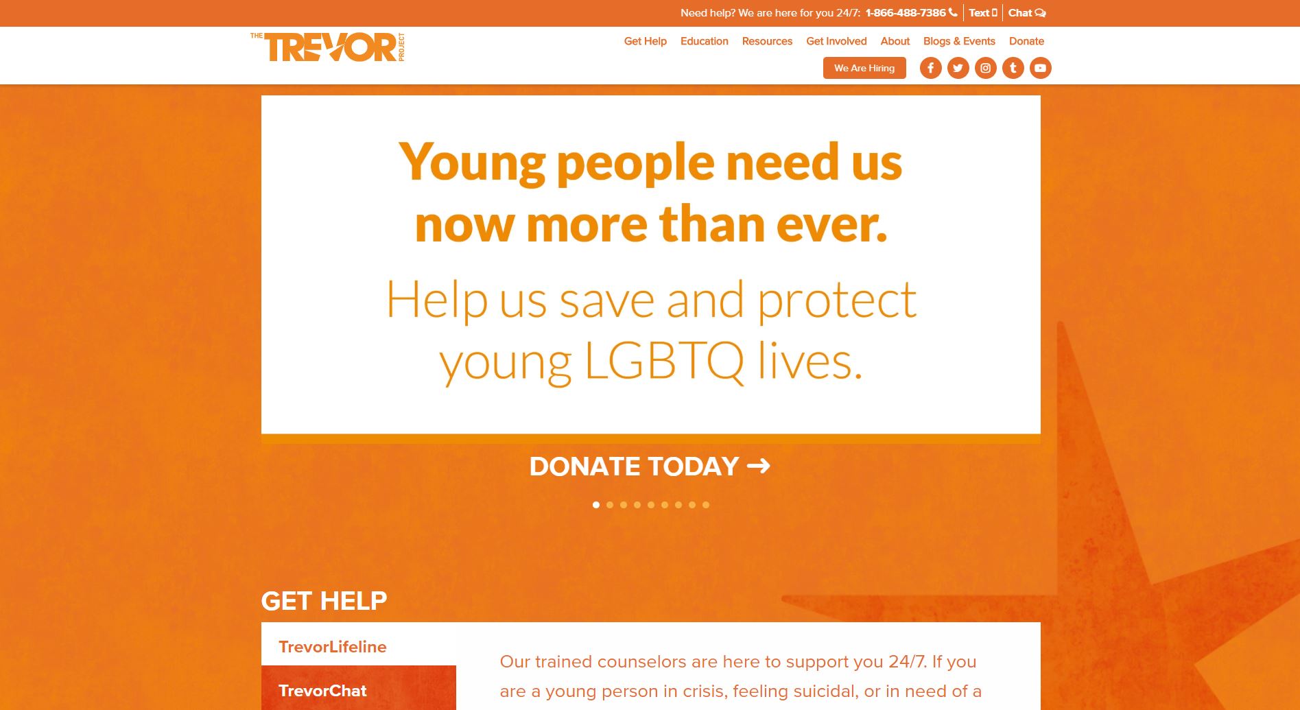 The Trevor Project Website