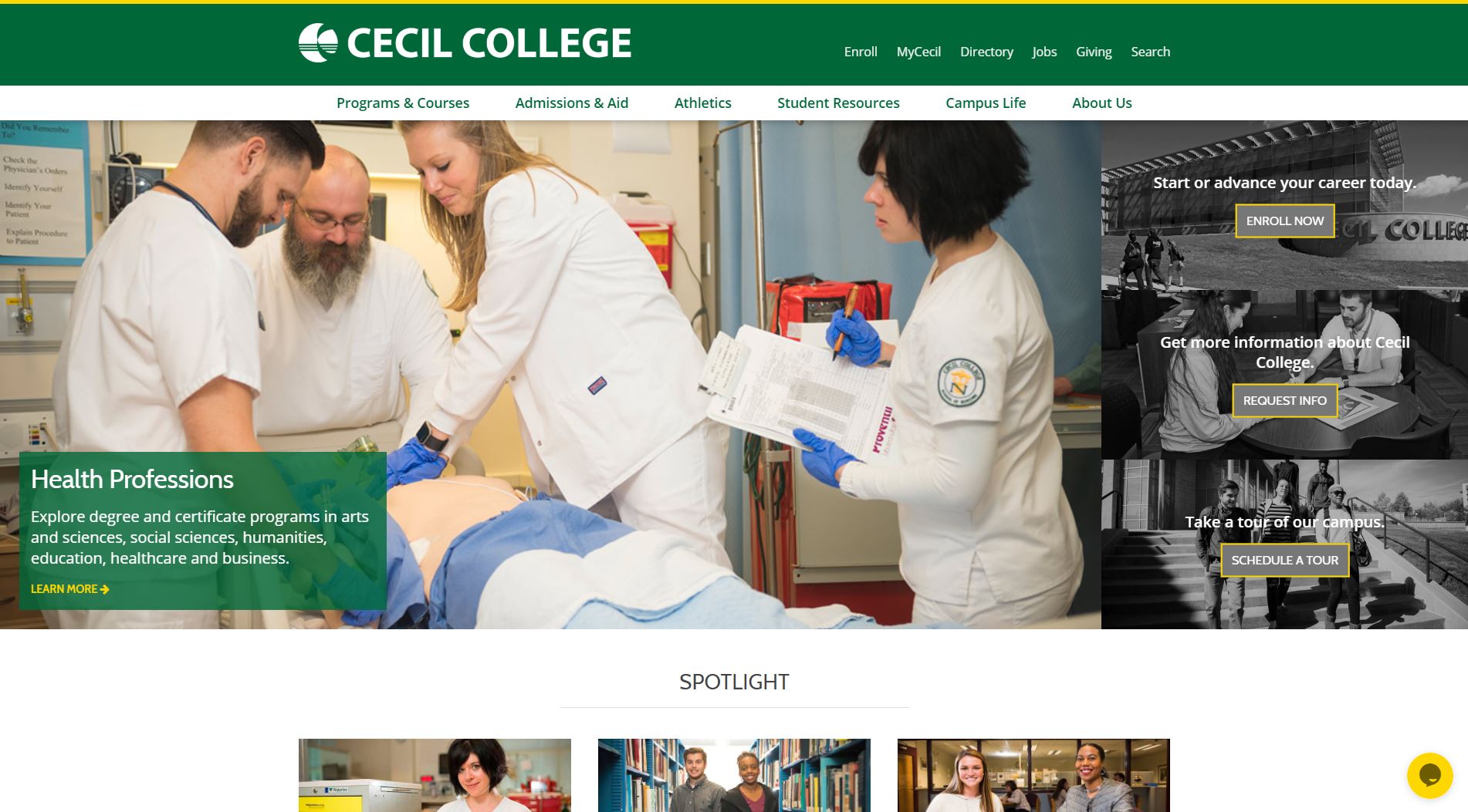 Cecil College Website