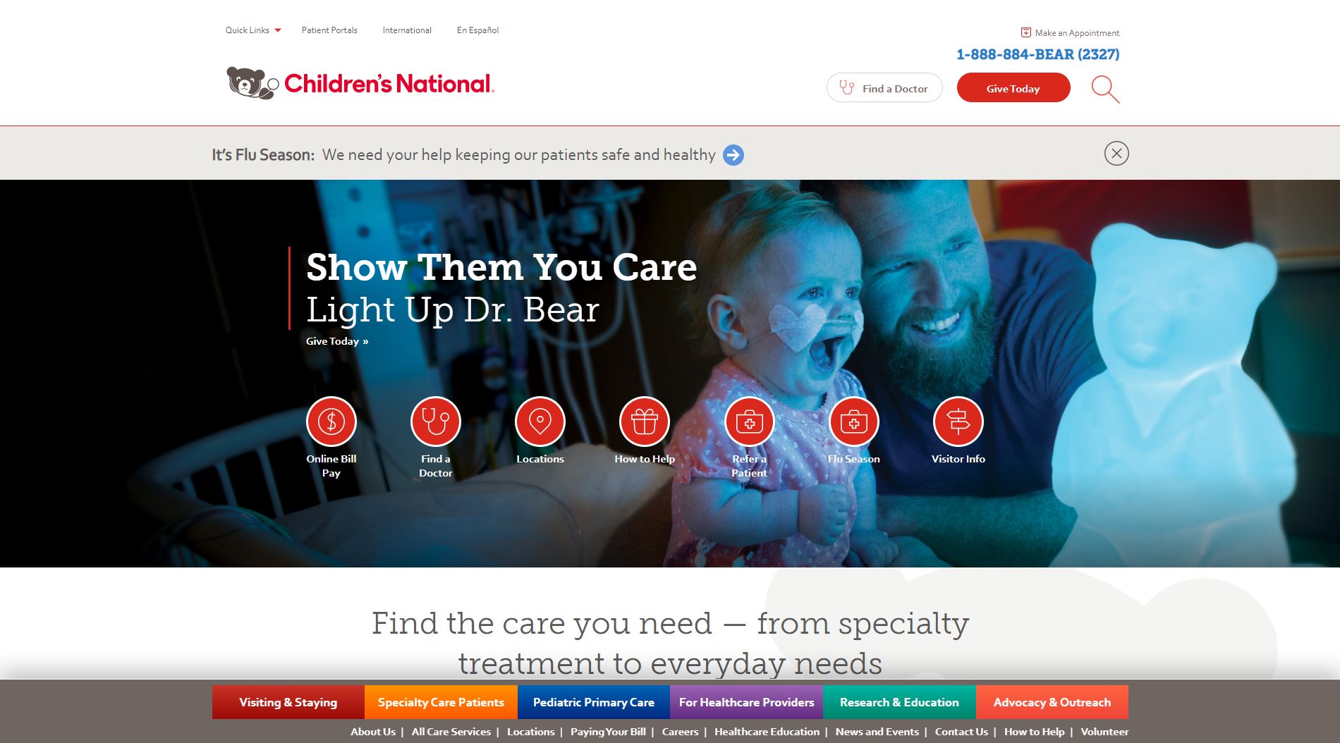 Children's National Hospital Website