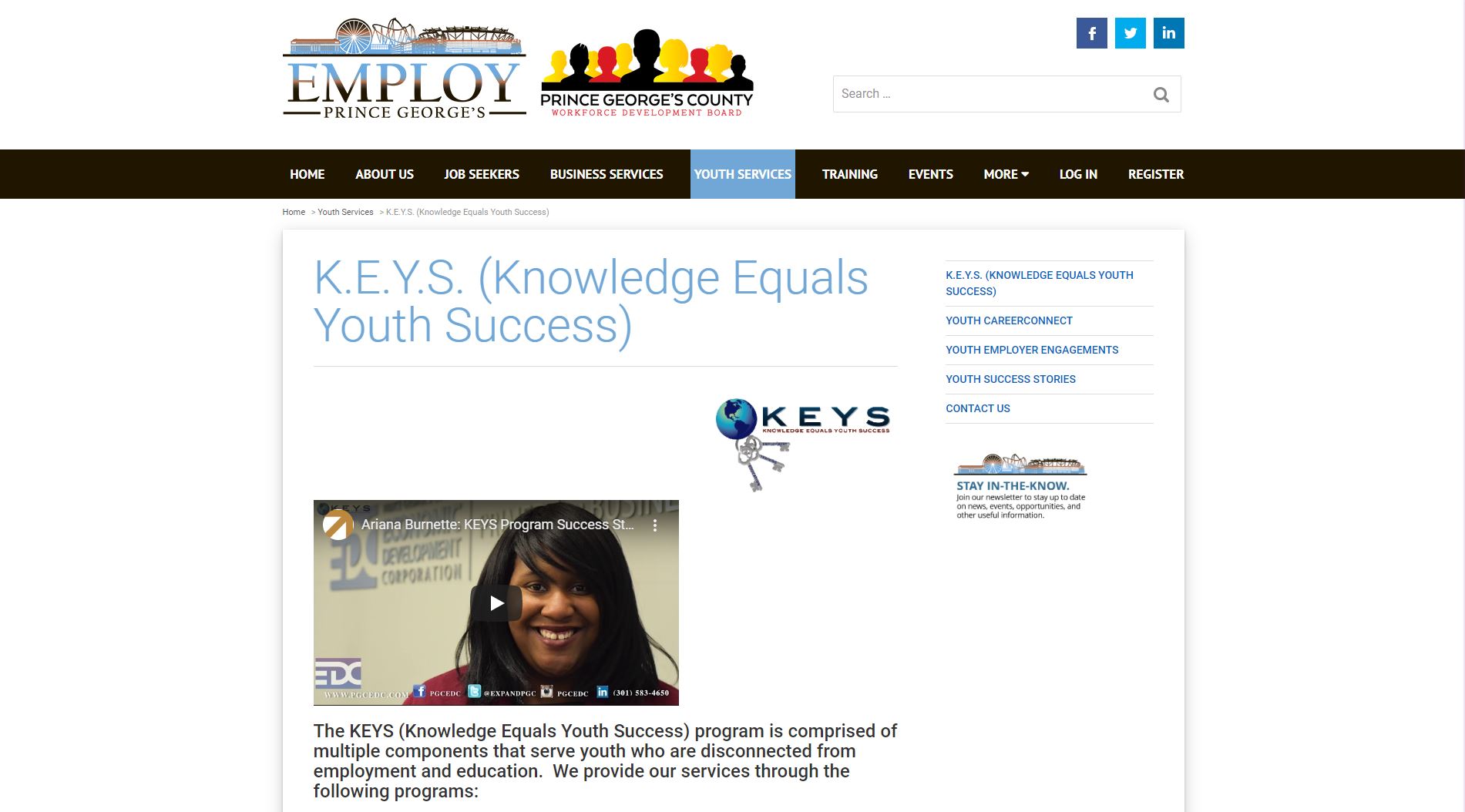 KEYS Website