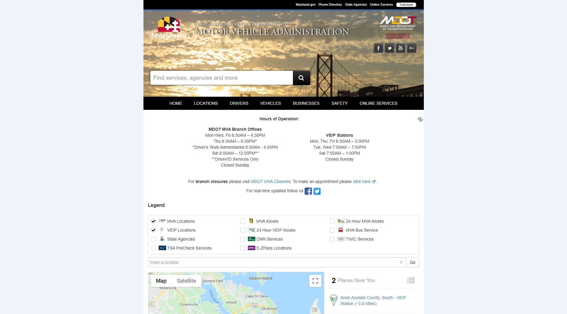 Maryland Motor Vehicle Administration Website