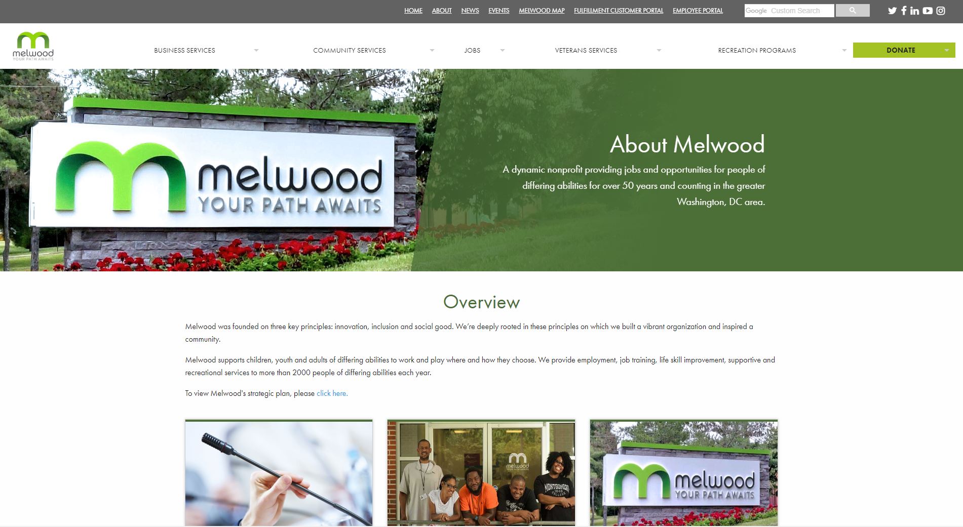 Melwood Website