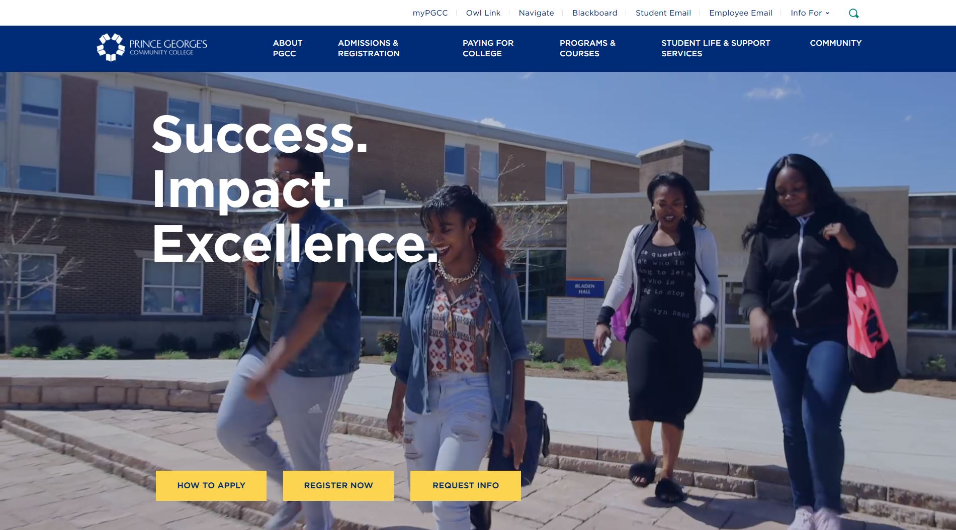 Prince Georges County Community College Website