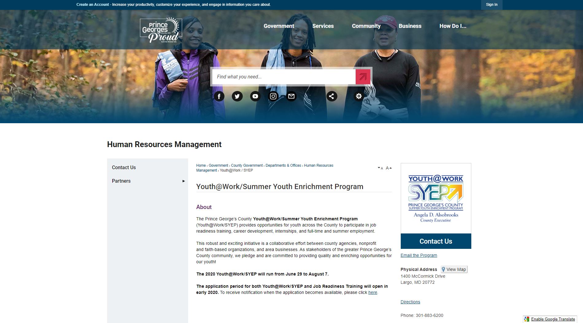 Youth@Work Website