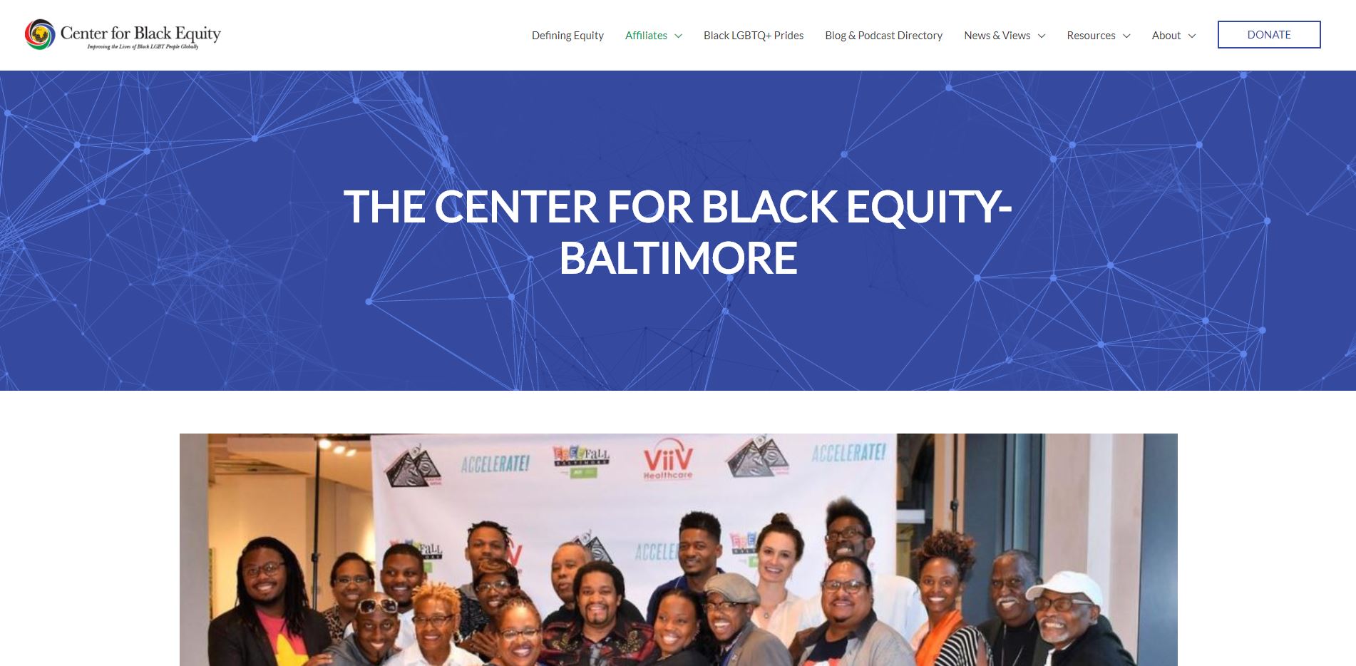 Center for Black Equity Website