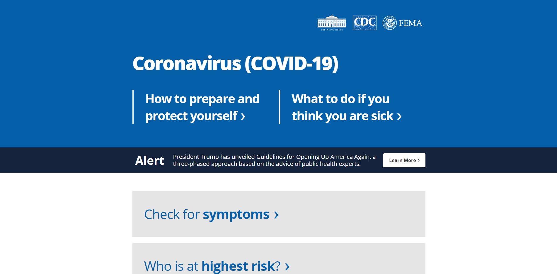 Coronavirus Website