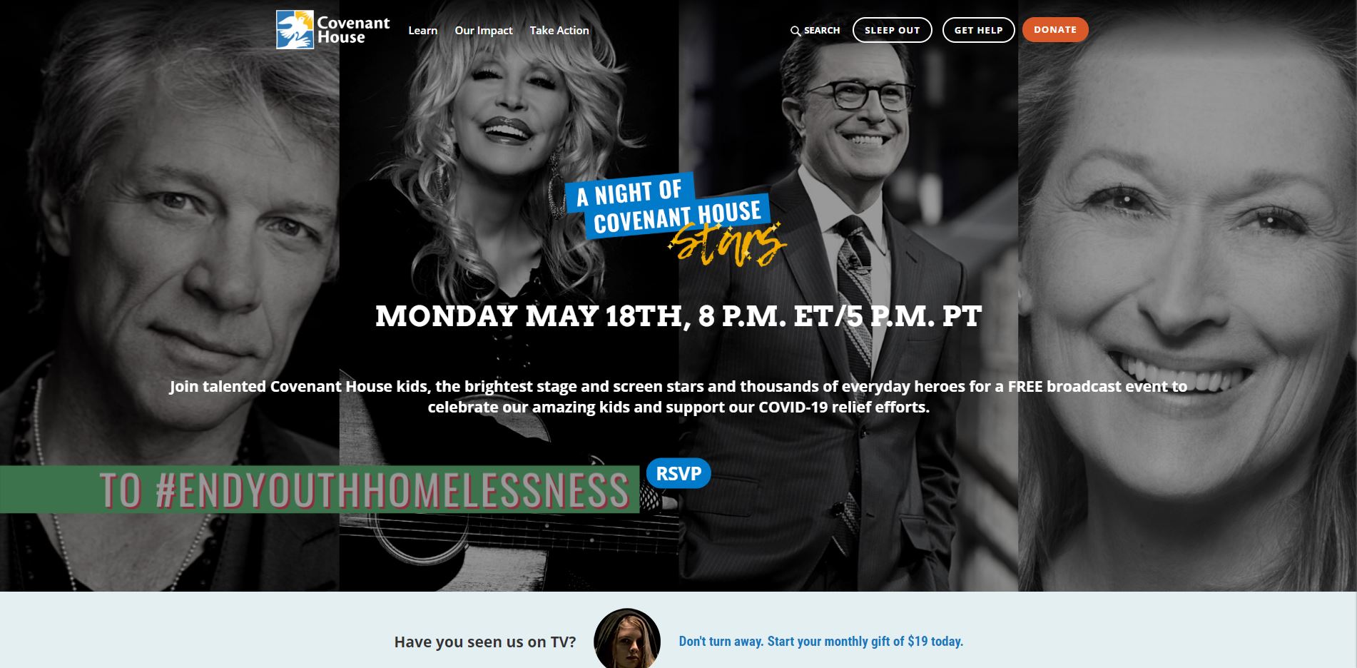 Covenant House Website