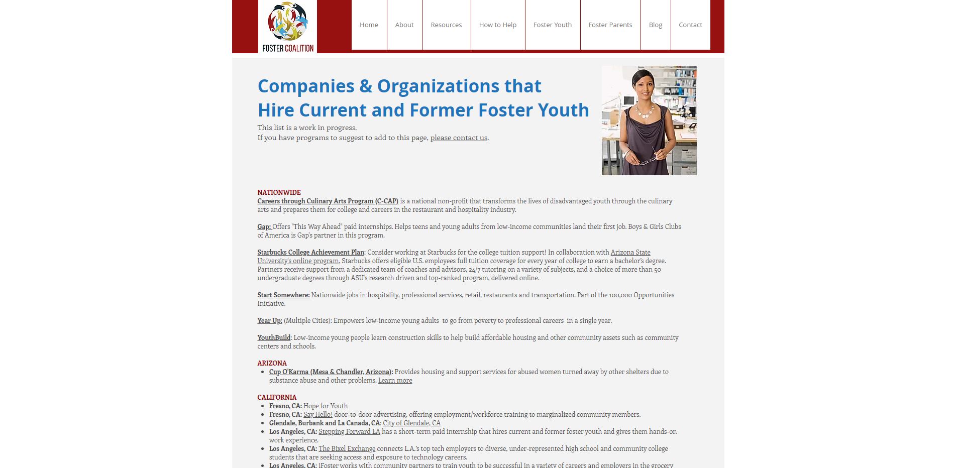 Foster Coalition Website