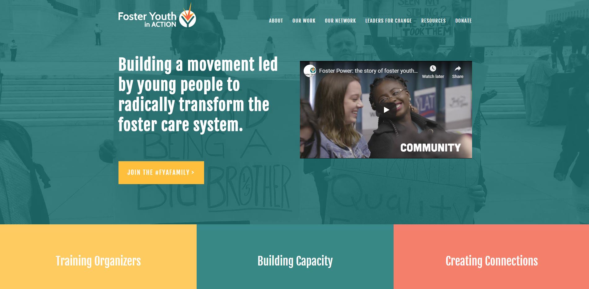 Foster Youth in Action Website