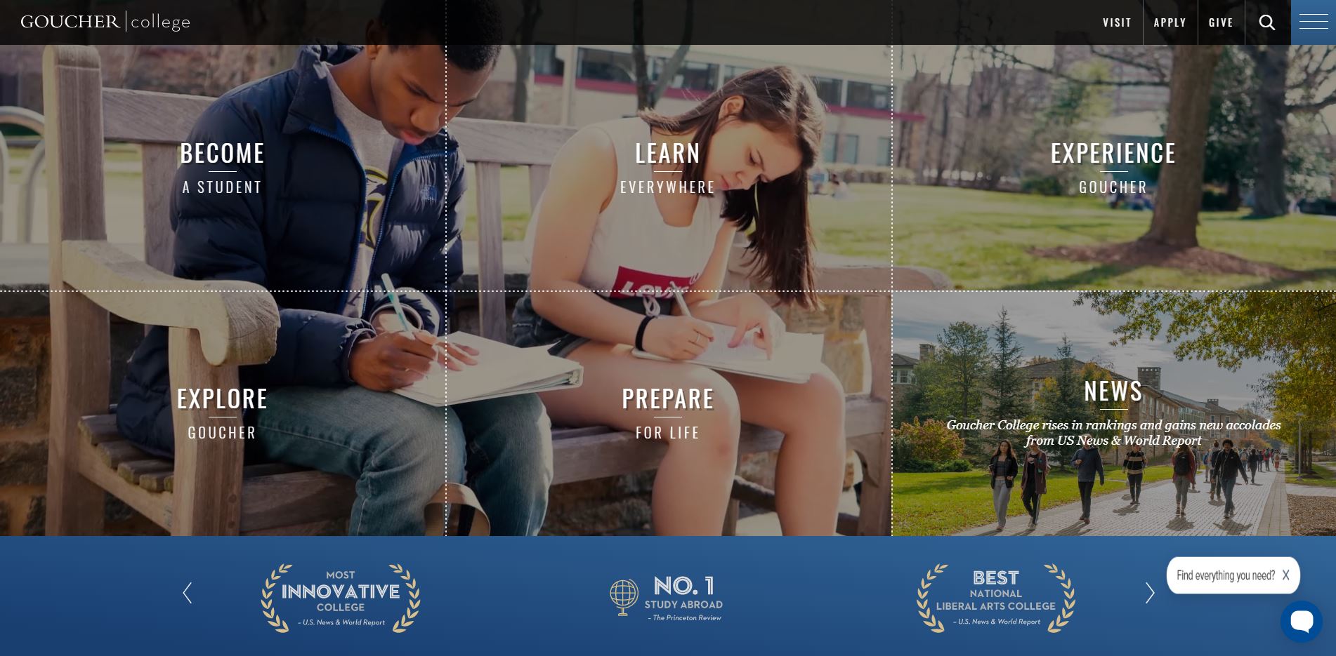Goucher College Website