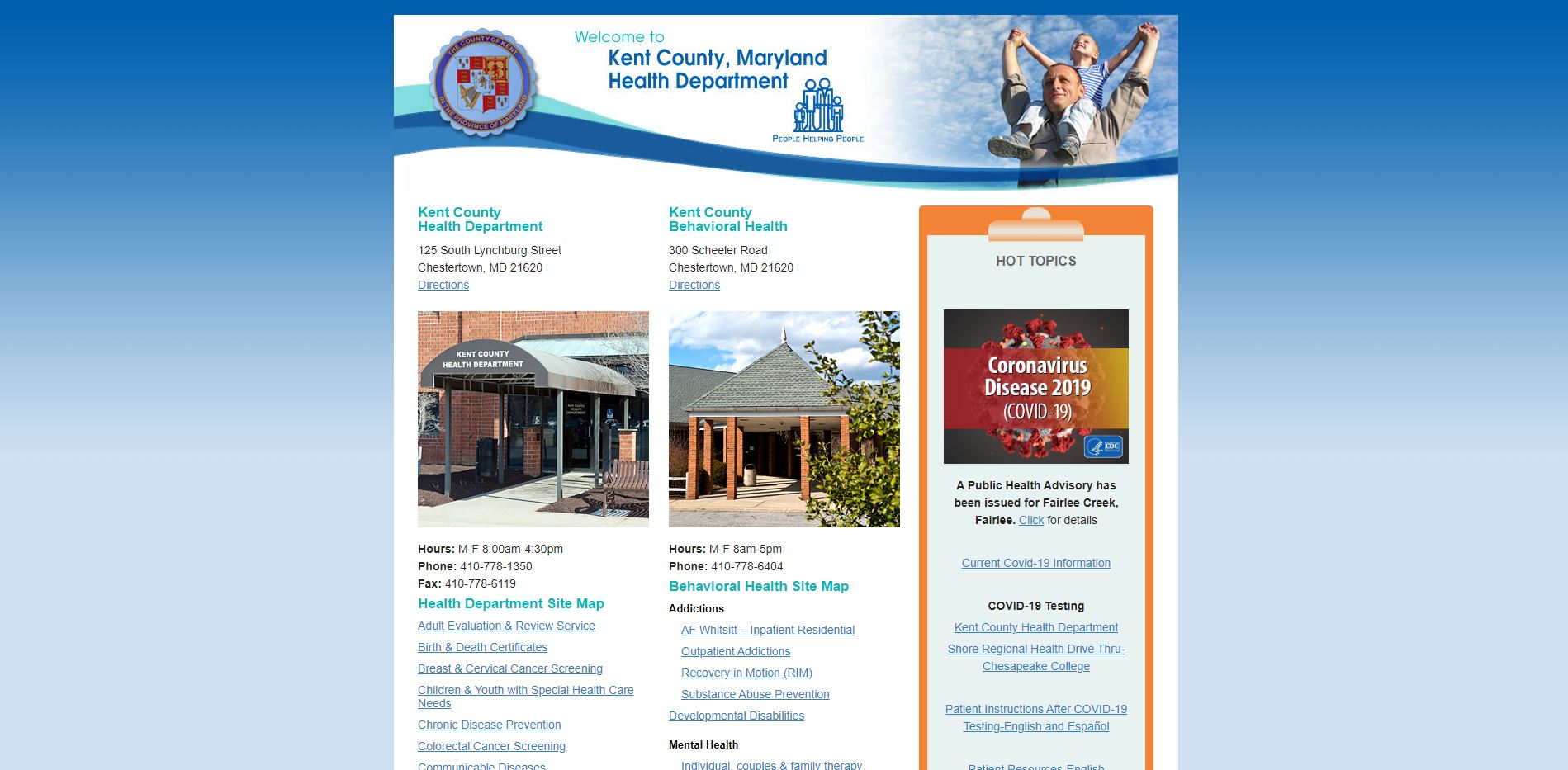 Kent County Health Department Website