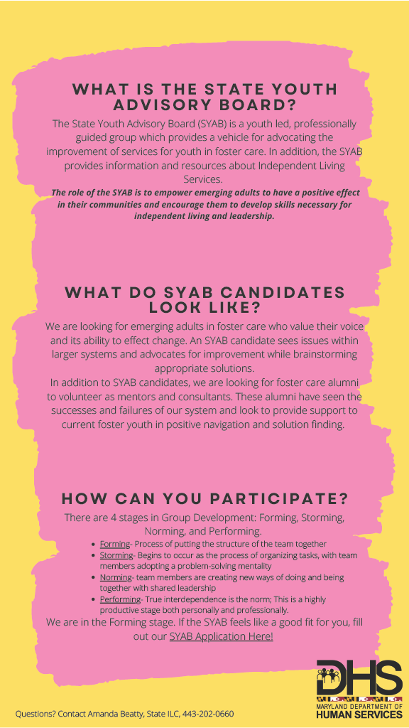 Student Youth Advisory Board Meeting