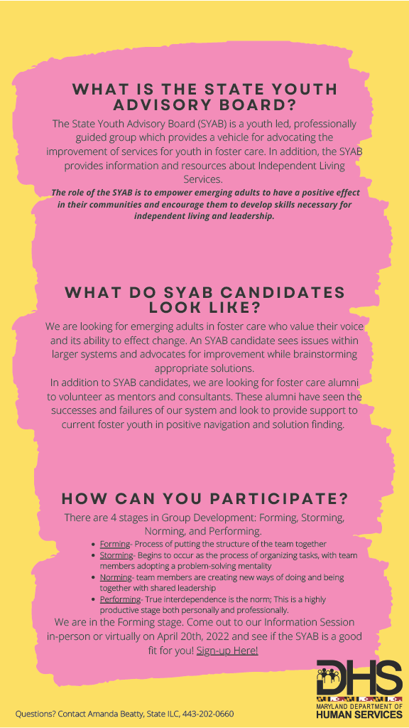 Student Youth Advisory Board Meeting