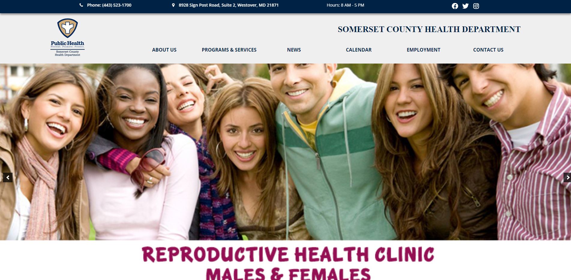 Somerset County Health Department Website
