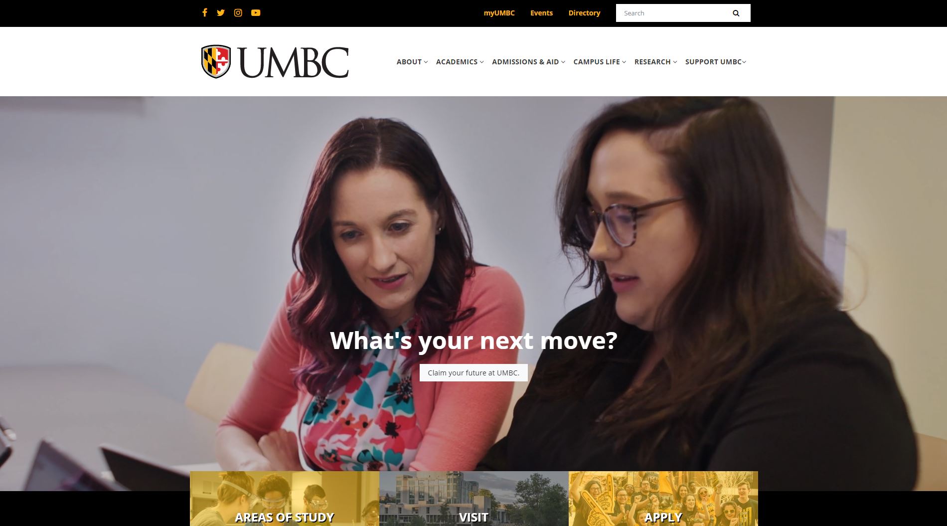 University of Maryland Baltimore College Website