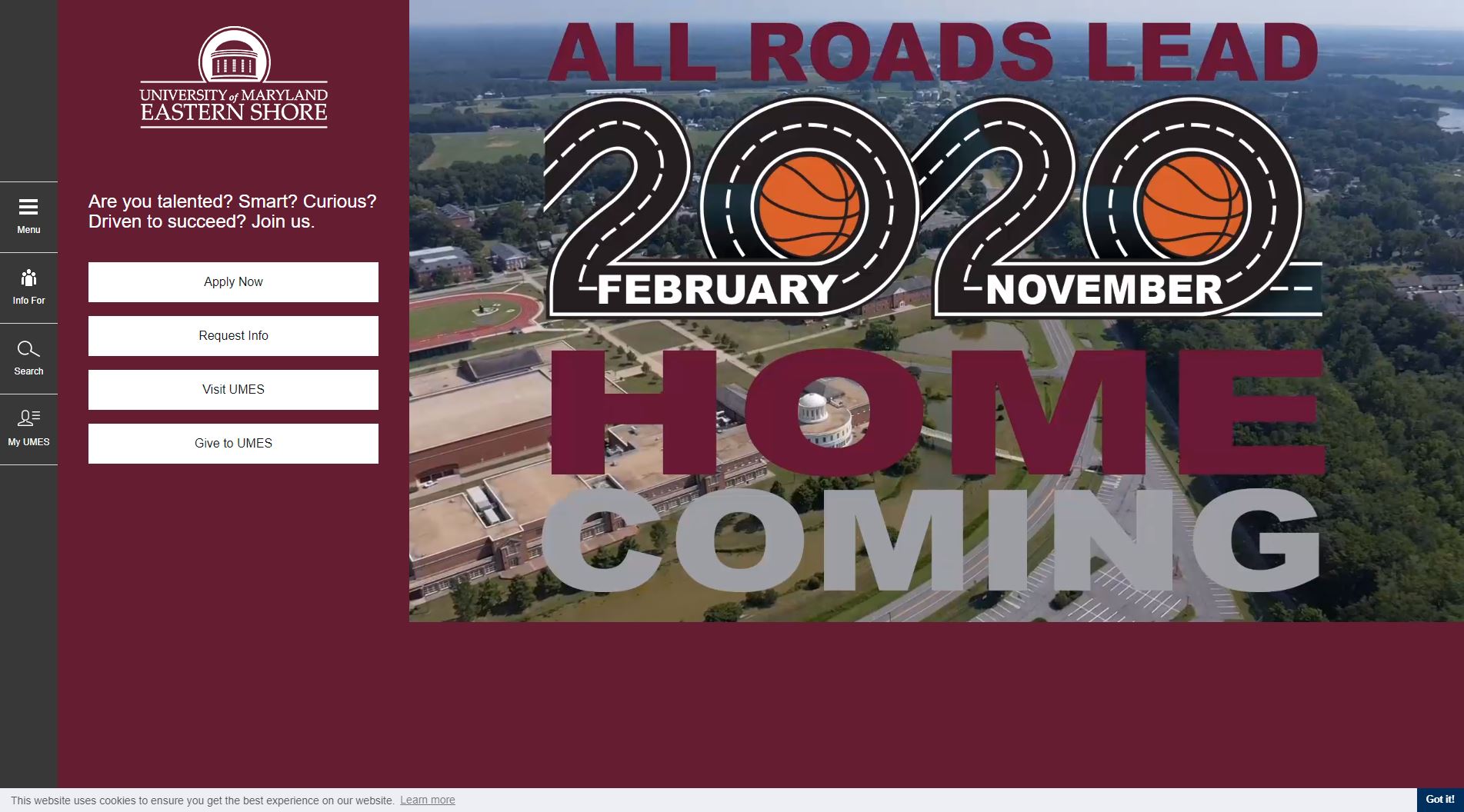 University of Maryland, Eastern Shore Website
