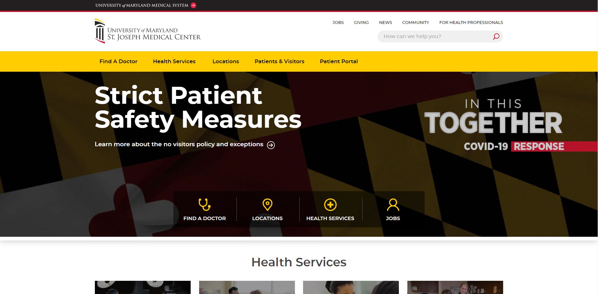 University of Maryland St. Joseph Medical Center Website