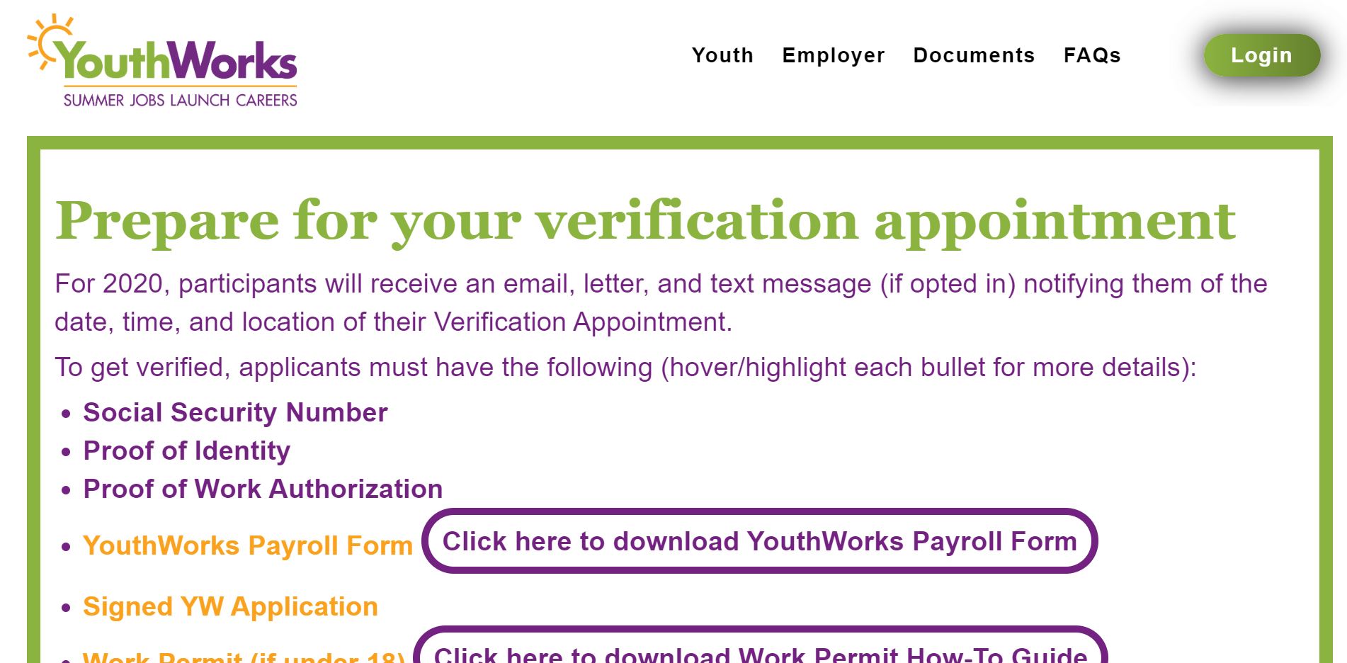 Youth Works Website